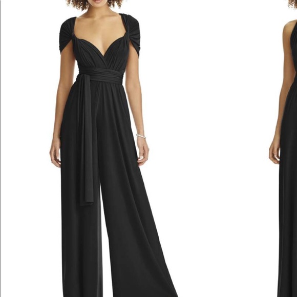 jersey jumpsuit wide leg